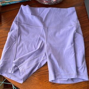 Lululemon Athletica Light Purple Athletic Shorts